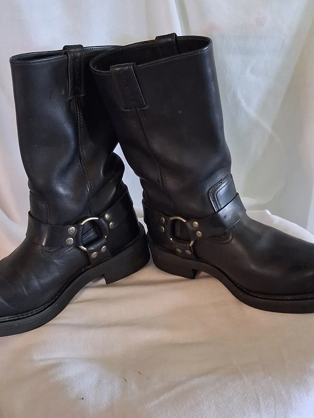 Harley Davidson 91345 Leather Mega Harness Motorcycle Boots Men's Size 9.5